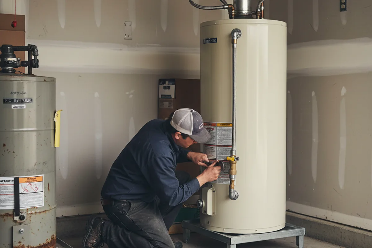 Water heater and shutoff valve replacement in Starke